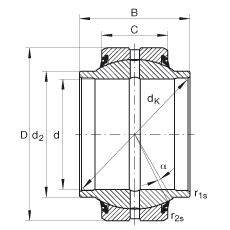 �P���S�� GE40-HO-2RS, ���� DIN ISO 12 240-1 �˜�, ��S�o���ɂȴ��ܷ�