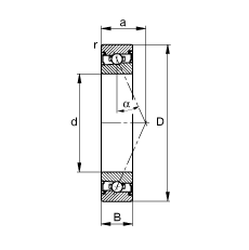 ���S�S�� HSS71908-E-T-P4S, �{�����Ɍ����b�����|�� �� = 25�㣬�ɂȴ��ܷ⣬�ǽ��|�����ƹ���