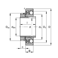 ���{(di��o)�����S�� 1222-K-M-C3 + H222, ����(j��) DIN 630 �� DIN 5415 ��(bi��o)��(zh��n)����Ҫ�ߴ�, ���F�׺;o����