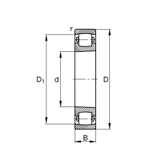 ���ΝL���S�� 20208-K-TVP-C3, ���� DIN 635-1 �˜ʵ���Ҫ�ߴ�, �F�����F�� 1:12