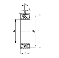 �{�ĝL���S�� 22244-B-MB, ���� DIN 635-2 �˜ʵ���Ҫ�ߴ�