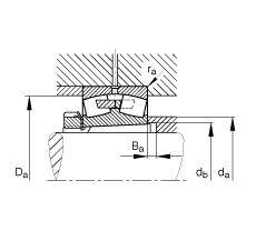 �{�ĝL���S�� 23148-B-K-MB + H3148X, ���� DIN 635-2 �˜ʵ���Ҫ�ߴ�, ���F�׺;o����