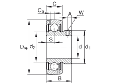 ���������S�� GAY100-NPP-B-AS2/V, ������Ȧ�� ƽ�^��ᔶ�λ���ɂ� P ���ܷ⣬���� ABMA 15 - 1991��Ӣ��